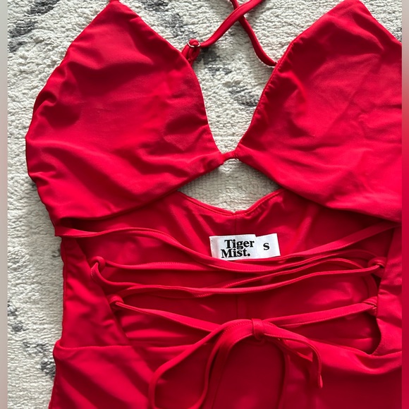 Tiger Mist Red Bodycon Dress - Picture 2 of 3